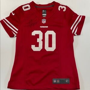 49ers Robinson #30 Women’s Nike NFL On Field Red Jersey Autograph Small